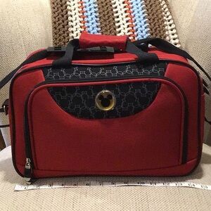 Disney Red & Black Carry On Toiletries Bag Suitcase